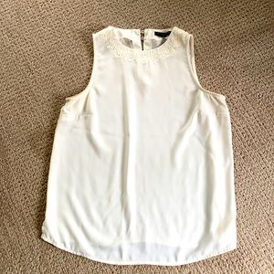 Dressy tank top ivory size S